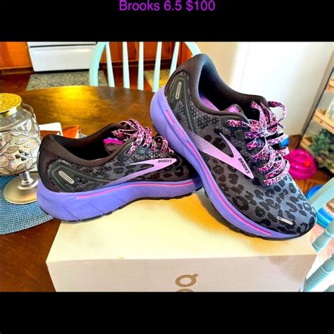 brooks animal print shoes|purple leopard print brooks shoes.